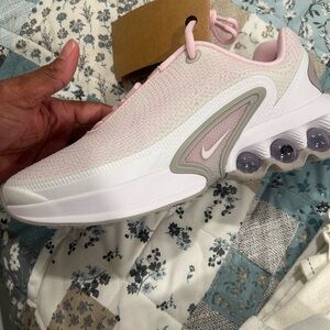 Nike Women's Light Pink and White Sneakers
